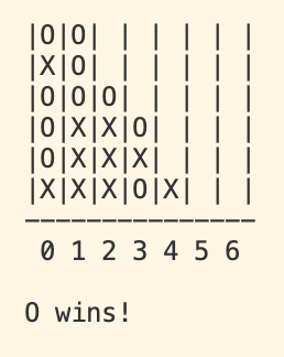 Connect 4 game board